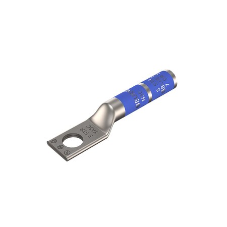 Burndy Copper Compression HYLUG, 1 Hole w/o Inspection Window, 5 AWG, 1/4" S YA5C